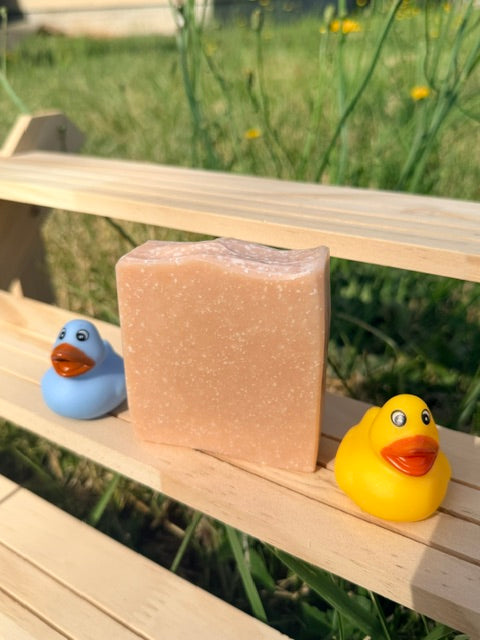 GOAT MILK HIMALAYAN SALT SOAP WITH ROSE FRAGRANCE